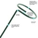 thumbnail image 4 of Soporte Para Plantas, Anillo De Soporte Para Flores, Estacas De Soporte Para Plantas De Metal, Soporte Para Bonsái, Herramienta De Jardín Para Patio Trasero Guardurnaity HA026291-01, 4 of 6