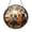 Acrylic 3.5 Inch, variant on Decorative Three Cats Glass Window Accent, Whimsical Animal Hanging Art with Nature Scene Design for Home Window Decor