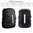 thumbnail image 2 of Housse de Sac à Dos Imperméable Ultralégère Compacte Portable, Haute Visibilité avec Bande Réfléchissante Anti-Poussière pour Randonnée Camping Cyclisme Voyage, 2 of 7