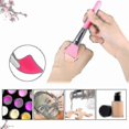 thumbnail image 4 of Silicone Makeup Brush Set with Plastic Handle - Purple, 4 of 5