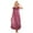 Watermelon Red, variant on FAIWAD Nightgowns for Women Summer Ruffle Neckline Loose Cap Sleeve Sleepwear Ice Silk Satin Nightshirt Home Dress