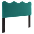 thumbnail image 2 of Modway Athena Performance Velvet Twin Headboard in Teal, 2 of 10