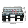 thumbnail image 5 of Hyasfey Fishing Tackle Box Portable Multi-compartment Lure Storage Box Large Capacity Lure Organizer Gift for Fishing Enthusiasts Anglers, 5 of 6