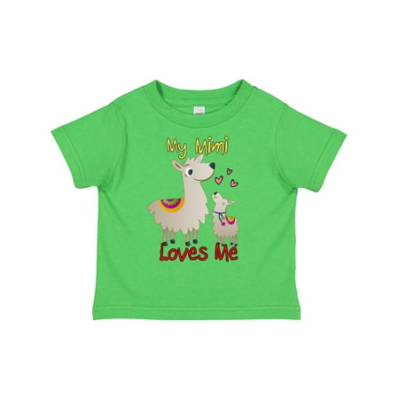 

Inktastic My Mimi Loves Me Llama Gift Toddler Boy or Toddler Girl T-Shirt