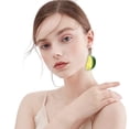 thumbnail image 4 of QIQUWOHUL Simulation Lemon Corner Fruit Earrings Earrings Party Holiday Beach Earrings Earrings, 4 of 4