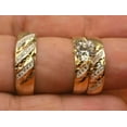 thumbnail image 3 of TAAPSEE JEWELS 14K Yellow Gold Over Cubic Zirconia Round Cut His & Her Wedding Band Trio Ring Set, 3 of 4