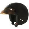 Fuel Open Face Helmet, Black, Medium