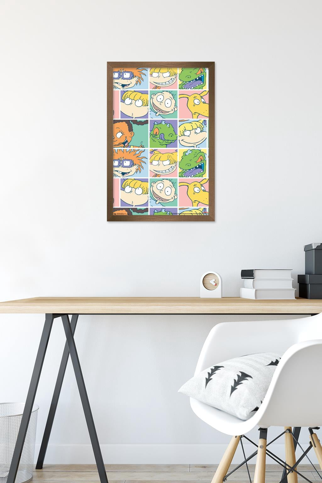 Nickelodeon Rugrats Grid Wall Poster, 14.725" x 22.375", Framed