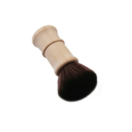 Soft Neck Face Duster Barber Brush Cleaning Hair Sweep Hairdressing Hair Cutting Salon Stylist Wood