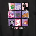 thumbnail image 3 of Disney Classics - Cats & Dogs - Grid Of Assorted Cats - Toddler And Youth Crewneck Fleece Sweatshirt, 3 of 5