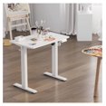 Standing Desk, 35x20 Inch Compact White Height Adjustable Computer Desk ...