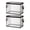 2pc, variant on Clear Transparent Clothes Storage Box with Reinforced Side Handles, Foldable Stackable Zipper Closet Organizer Bin for Blankets Towels Seasonal Clothing Bedroom Closet Storage,4pc.