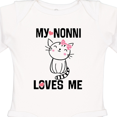 thumbnail image 4 of Inktastic Nonni Loves Me Granddaughter Kitty Cat Girls Long Sleeve Baby Bodysuit, 4 of 5