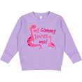 thumbnail image 2 of Inktastic My Gammy Loves Me Girl Dinosaur Toddler Sweatshirt, 2 of 4