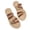 Brown, variant on Women Thick Sole Beach Slide Sandals Plus Size Breathable Elastic Webbing Cushioned Footbed Spring Summer Casual Shoes,Black