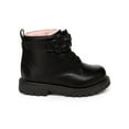 thumbnail image 2 of Carters Girls Daffodil Faux Leather Ankle Boots Black 7 Medium (B,M) Toddler, 2 of 3