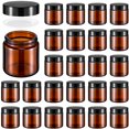 thumbnail image 1 of Frascos de vidrio Norme de 4 oz/120 ml con tapas redondas a prueba de fugas, 24 unidades, 1 of 6