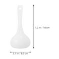 thumbnail image 2 of FRCOLOR 10pcs Plastic Soup Ladle Heat Resistant Kitchen Utensil Food Serving Spoon Asian Soup Spoon Large Flour Spoon White, 2 of 8