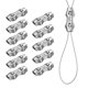 thumbnail image 1 of Uxcell 12-Pack Abrazaderas de Cables de Acero Inoxidable M5 para Cuerdas de Alambre de 3/16 Pulgadas, 1 of 1