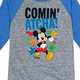 thumbnail image 3 of Disney Jr - Comin' Atcha - Toddler & Youth Raglan Graphic T-Shirt, 3 of 4