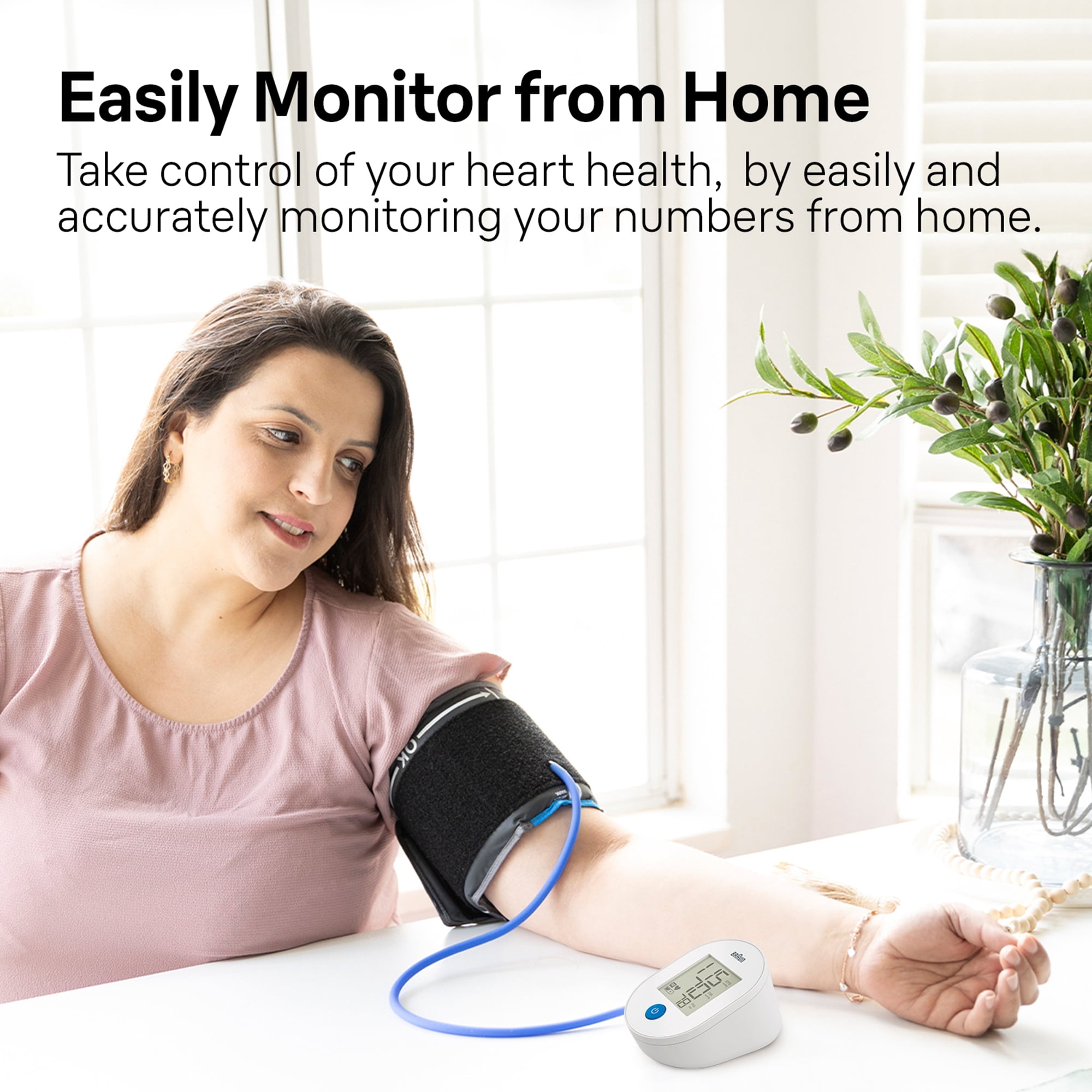 Braun ExactFit 1E Upper Arm Blood Pressure Monitors for Home Use, FSA & HSA Eligible, BUA4000US