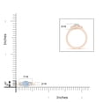 thumbnail image 3 of ANGARA Natural Classic Round Aquamarine and Diamond Three Stone Ring in 14K Rose Gold for Women (Size-5mm) | March Birthstone, Birthday, Anniversary, Jewelry Gift for Women | Natural Aquamarine Ring, 3 of 7