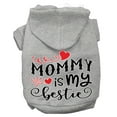 thumbnail image 4 of Pet Dog  Cat Hoodie Screen Printed, "Mommy Is My Bestie", 4 of 10