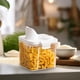 thumbnail image 1 of Caja para Almacenar Cinco Granos y Otros Cereales | Recipiente de Cocina de Poliestireno Apto para Uso Alimentario | Hebilla de Doble Capa a Prueba de Insectos | Cubo Transparente para Harina Multigr, 1 of 5