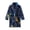 Blue, variant on Vrotazzy Girls' Sleepwear Print Bathrobes Hooded Warm Flannel Night Cute Pajamas,9-10 Years