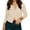 Beige, variant on Women's Knitted Cardigan Short Knit Round Neck Open Front Sweater Button Down, Elegant and Casual, Ideal for Office and Everyday Outings,Black,M