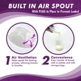 thumbnail image 5 of Mommyz Love Breast Shell & Milk Catcher for Breastfeeding Relief - With PLUGS, 5 of 8
