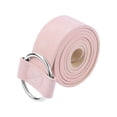thumbnail image 1 of Cinturón casual elegante vintage sin hebilla para mujeres INSPIRE CHIC, círculo plateado suave para jeans y vestido 103x3cm/40.6x1.2" Rosa, 1 of 6