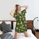 thumbnail image 5 of Balery Pizza Conjunto de Pijama para Mujer con Estampado, Dos Piezas de Manga Corta y Shorts, Ropa de Dormir Suave con Cuello Redondo y Bolsillos-Small, 5 of 6