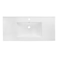 thumbnail image 4 of American Imaginations 35.5-in. W 1 Hole Ceramic Top Set In White Color - Drain Incl. AI-32752, 4 of 8