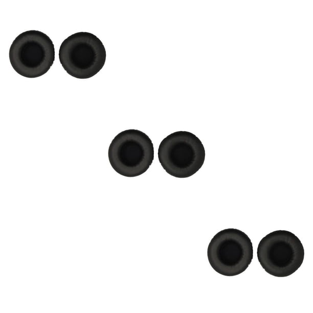 Kearding Almohadillas para los oídos Cojín para auriculares Aislamiento de ruido negro Suavidad para auriculares Almohadillas ergonómicas Type1