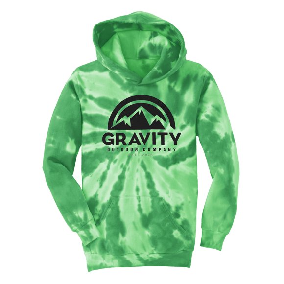 T-shirt à Manches Longues GOC Mountain Tie-Dye - Vert Kelly - X-Small