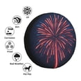 thumbnail image 4 of Sikiie Fireworks3 PVC Leather Spare Tire Wheel Cover Spare Tire Cover, for Car Truck SUV Camper Trailer Universal Fit(14-17in)-16 inch, 4 of 6