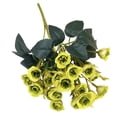 thumbnail image 4 of Advancent 2020 nueva rosa artificial de flores escritorio decorativo ramo de rosas falsas decoración para fiesta de boda Flores artificiales verde, 4 of 6