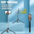 thumbnail image 2 of JUNWELL Selfie Stick Tripod 170cm/67inch With Wireless Remote Extendable Portable 360 Degree Rotation Ultra Long For Cell Phone, 2 of 7