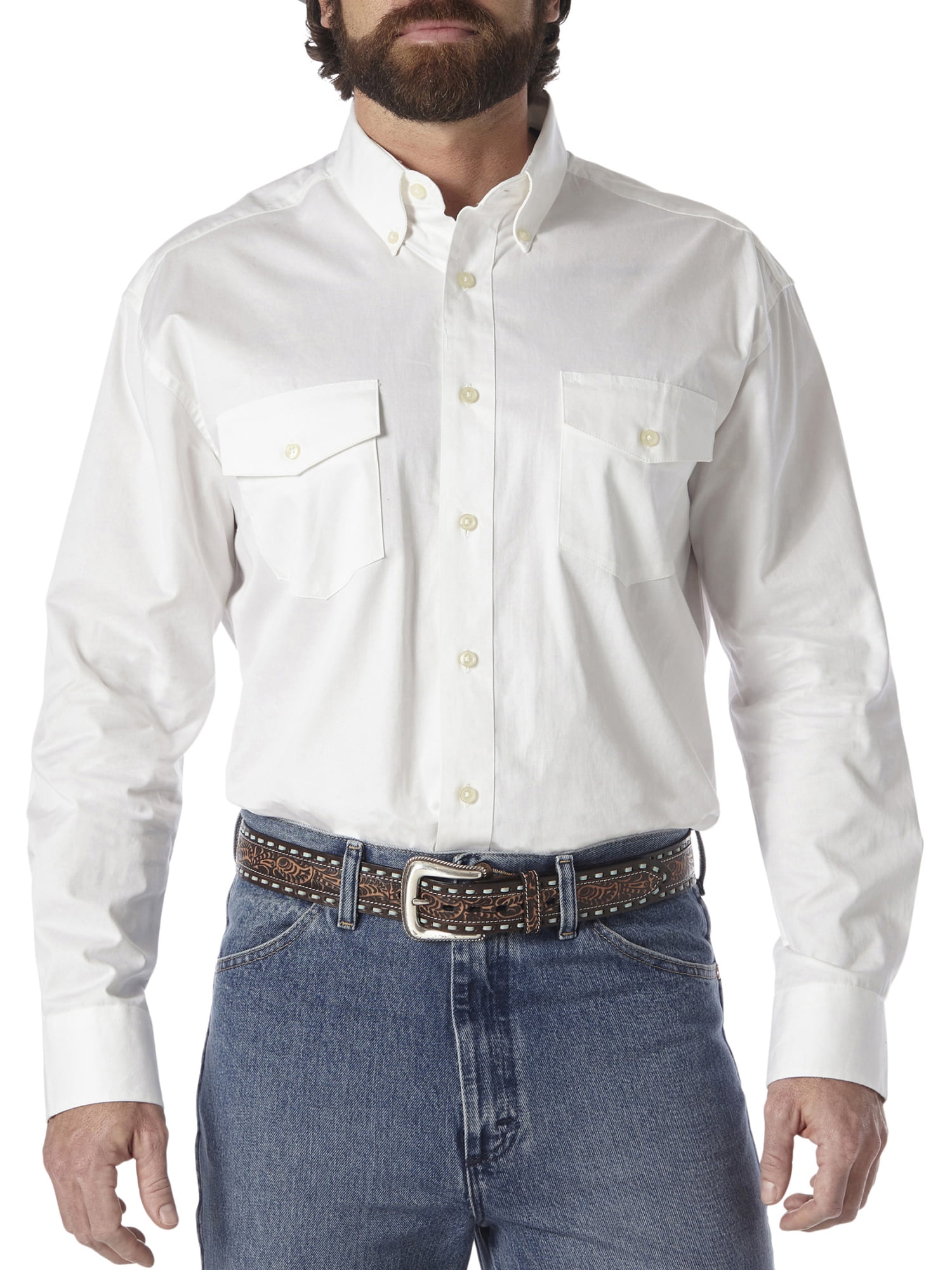 Wrangler Men's Long Sleeve Western 