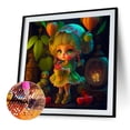 thumbnail image 2 of Cuadros Decorativos 5D bricolaje ronda completa taladro diamante pintura chica de dibujos animados Kit Home Decor (GS3330) Wdftyju de costura negro 4 estilos, 2 of 9