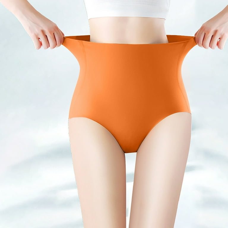 HUPOM Mens Briefs Underwear Pack Underwear For Women High Waist Activewear  None Comfort Waist Orange XL