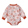 thumbnail image 4 of Christmas Santa Claus Print Pattern Long-sleeved Climbing Romper For Boys And Girls, 4 of 6