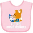 thumbnail image 3 of Inktastic Future Computer Programmer Boys Baby Bib, 3 of 4