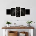 thumbnail image 2 of Elephant Stock Male Silverback Gorilla Wall Art - Horizontal Multi Panel Canvas - 5 Pieceliving Room Wall Decor - Photography Animal Multi Panel - Black And Brown Decor - 29" x 12", 2 of 4