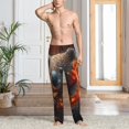 thumbnail image 2 of Mens Pajama Pants, Cute Maple Leaf Koala Soft Sleep & Lounge Pants for Men, Cuteness Casual PJ Bottoms Pants with Pockets, 2 of 7