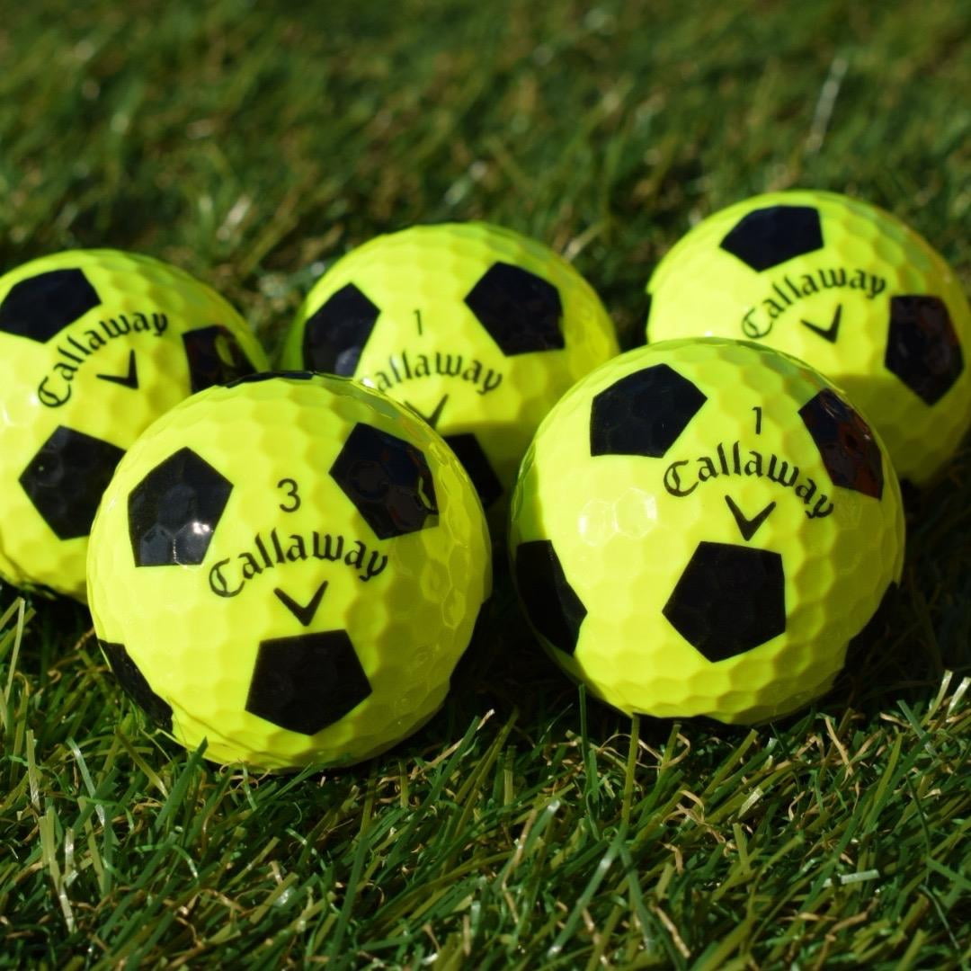 Glorious Golfers Recycled Callaway Chrome Soft Truvis Soccer Ball