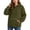 Green, variant on Hueoook Womens Hoodies Pullover Trendy Pullover Loose Long Sleeve Hoodie Casual Button-Front Pullover Top Blue M