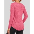 thumbnail image 2 of Rosvigor Womens Workout Tops V Neck Tee Shirts Quick Dry Long Sleeve Shirts for Women Loose Activewear Tops for Yoga Running Gym, 2 of 8
