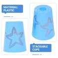 thumbnail image 4 of KAKOWELY 12pcs Speed Stacking Cups Stacking Game Stack Game Stackable Cups Quick Stacking Cups Set Sport Stacking Cups Game,3.07X"X2.52"X2.52", 4 of 4